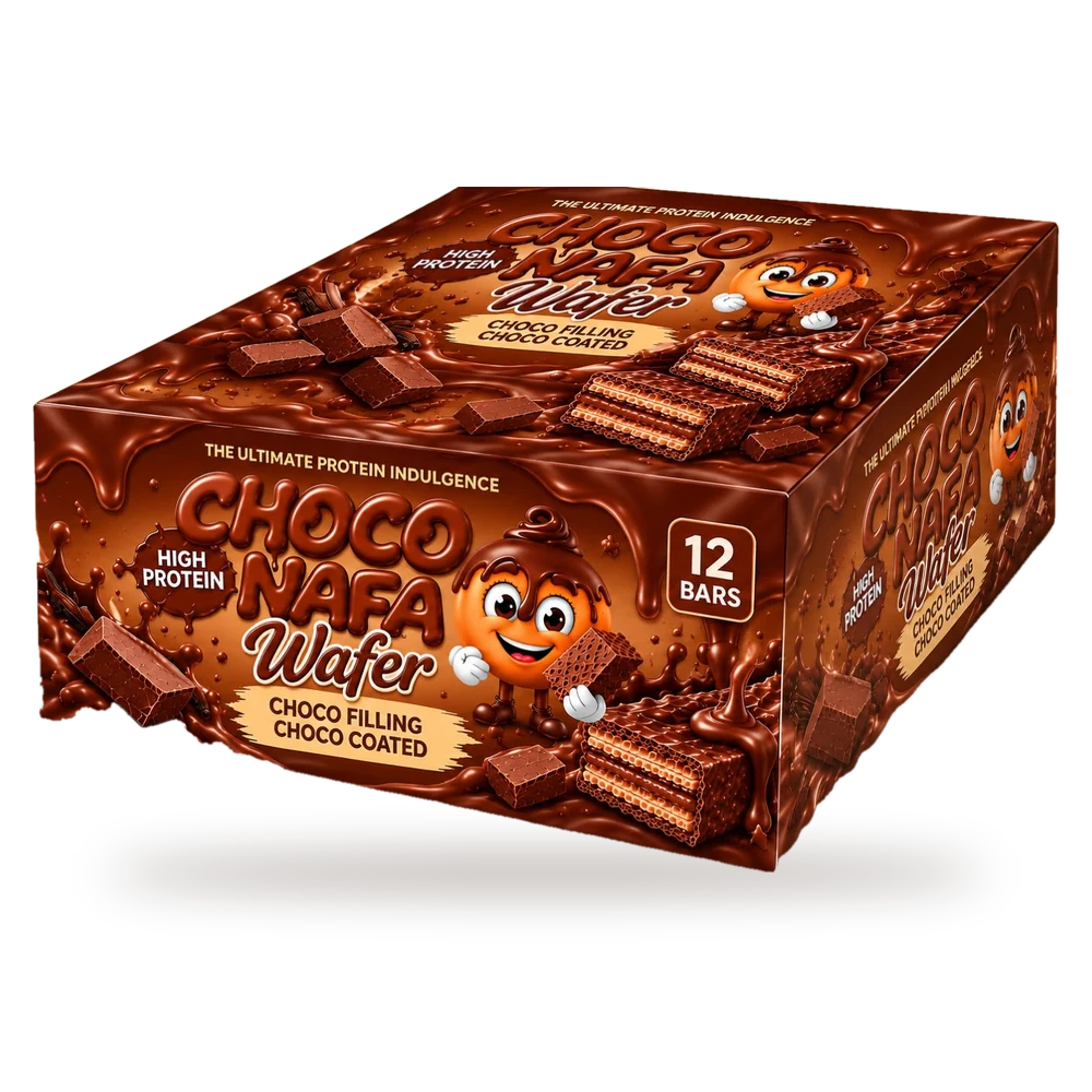 ChocoNafa Protein Wafer Chocolate Box of 12
